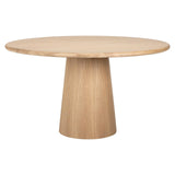 Oakley Natural Oak Wood Circular Dining Table by Richmond Interiors - Maison Rêves UK