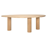 Oakley Natural Oak Wood Oval Dining Table by Richmond Interiors - Maison Rêves UK