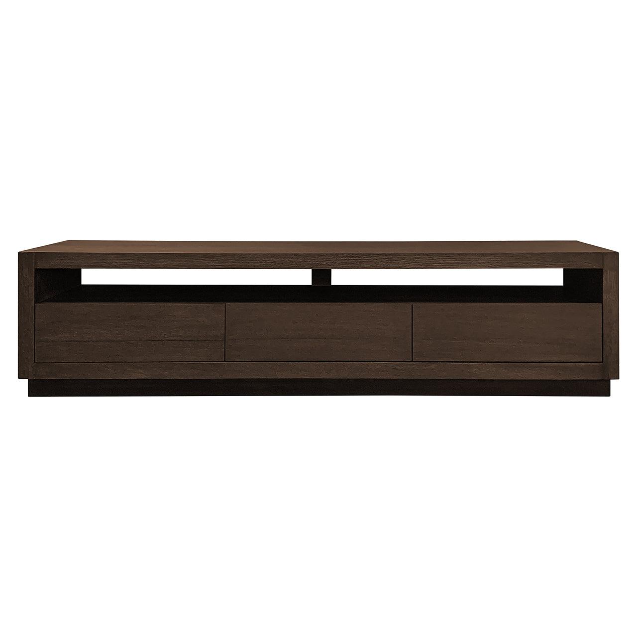 Oakura Brown Oak Wood Media Unit by Richmond Interiors - Maison Rêves UK