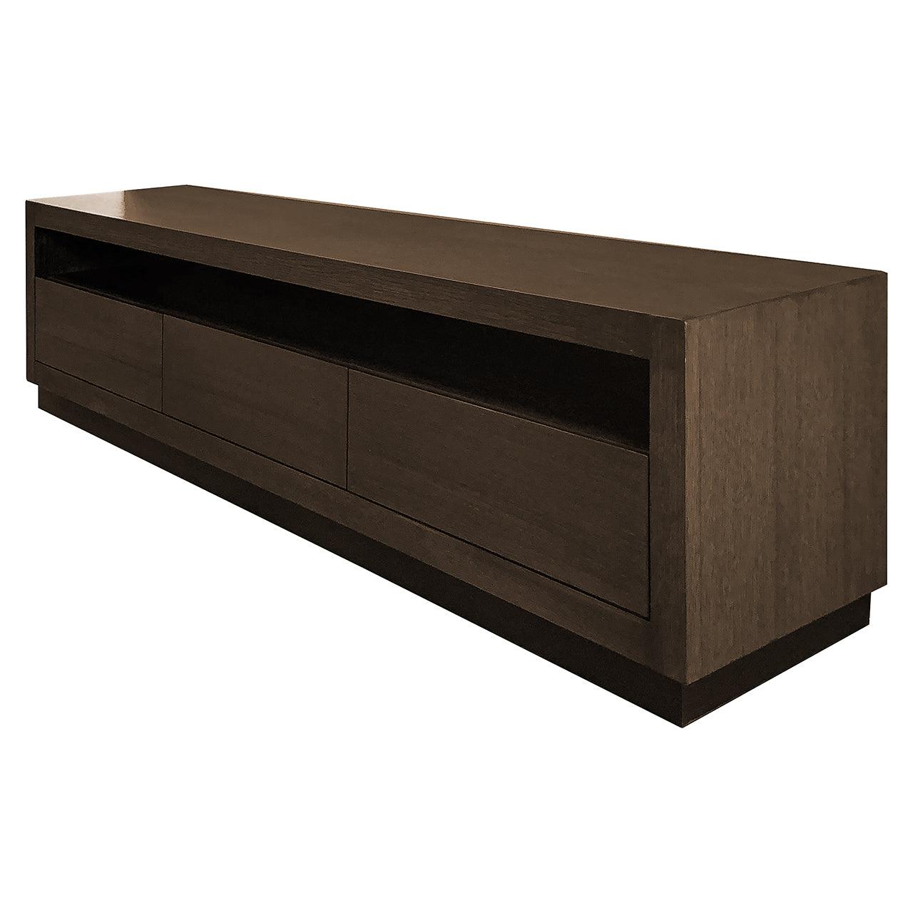 Oakura Brown Oak Wood Media Unit by Richmond Interiors - Maison Rêves UK