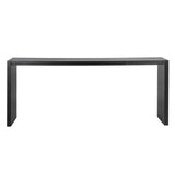 Oakura Large Black Oak Wood Console Table by Richmond Interiors - Maison Rêves UK
