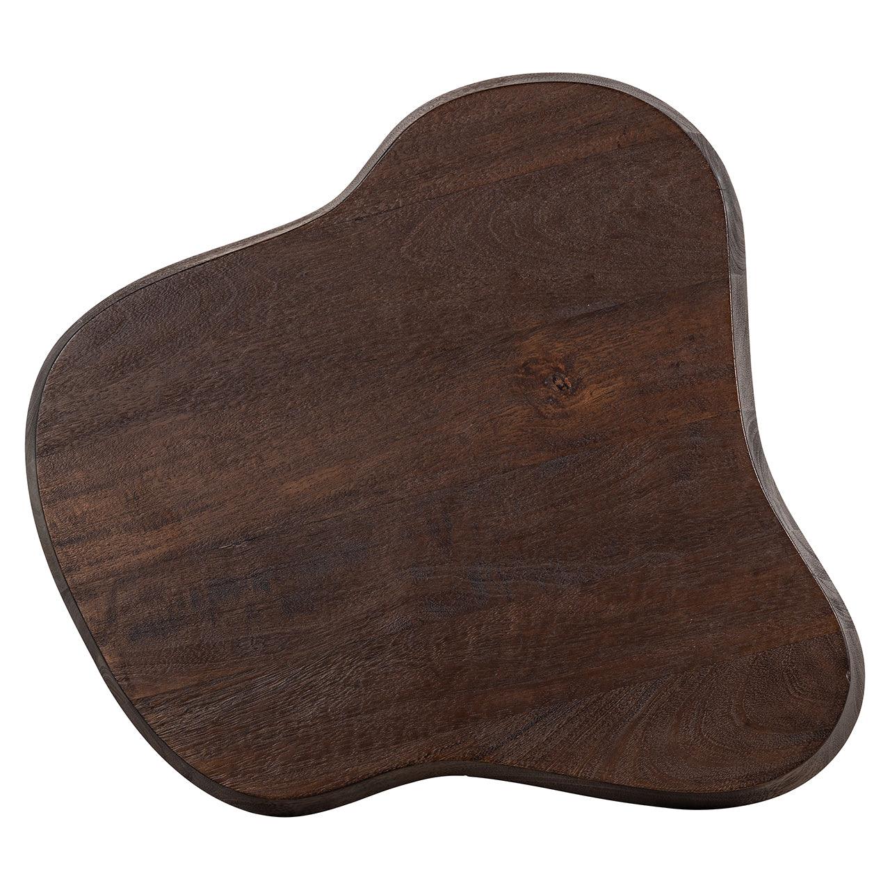 Odile Dark Brown Mango Wood Side Table by Richmond Interiors - Maison Rêves UK