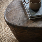 Orego Mango Wood Coffee Table Walnut Finish - Maison Rêves UK