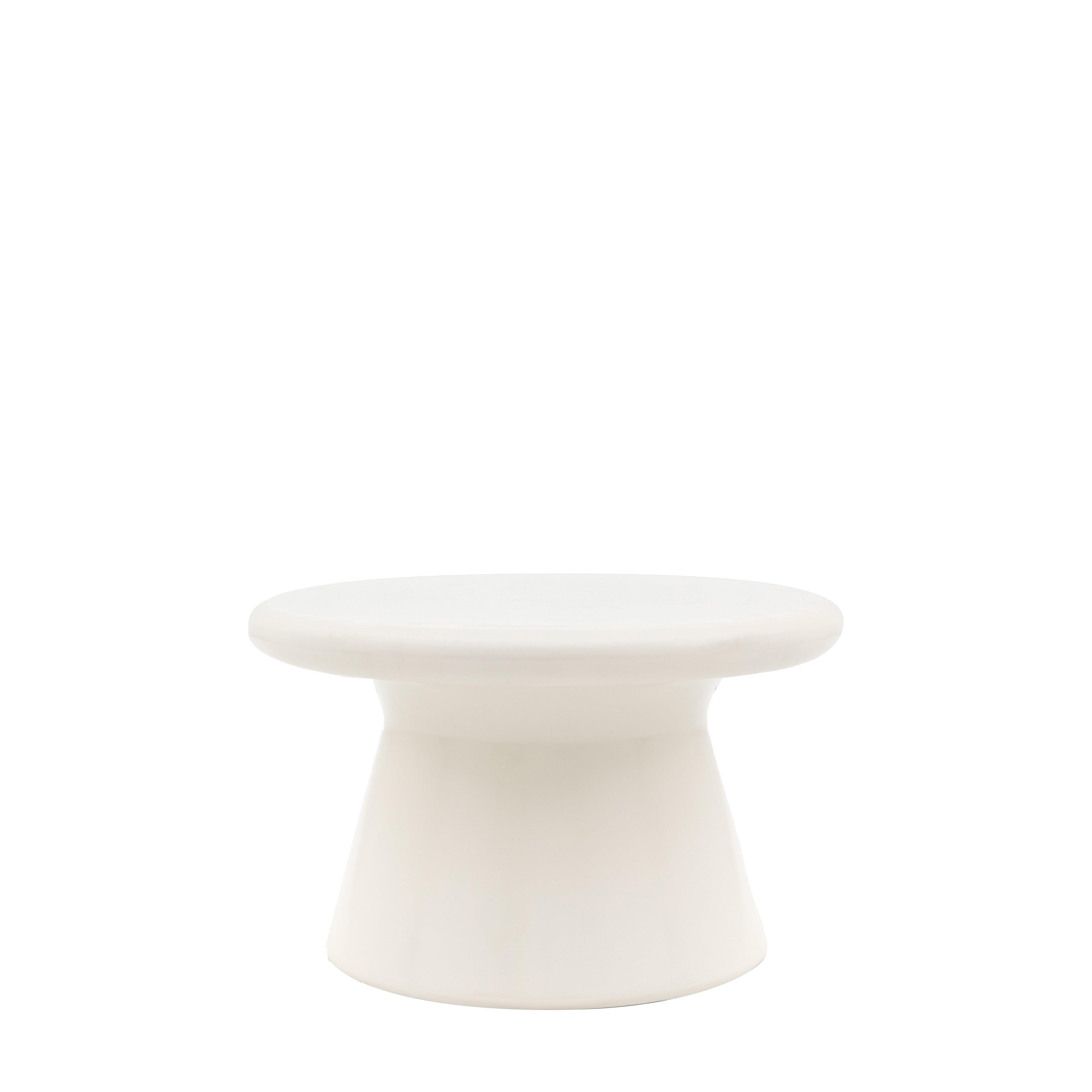 Pavio Coffee Table Cream Concrete Finish - Maison Rêves UK