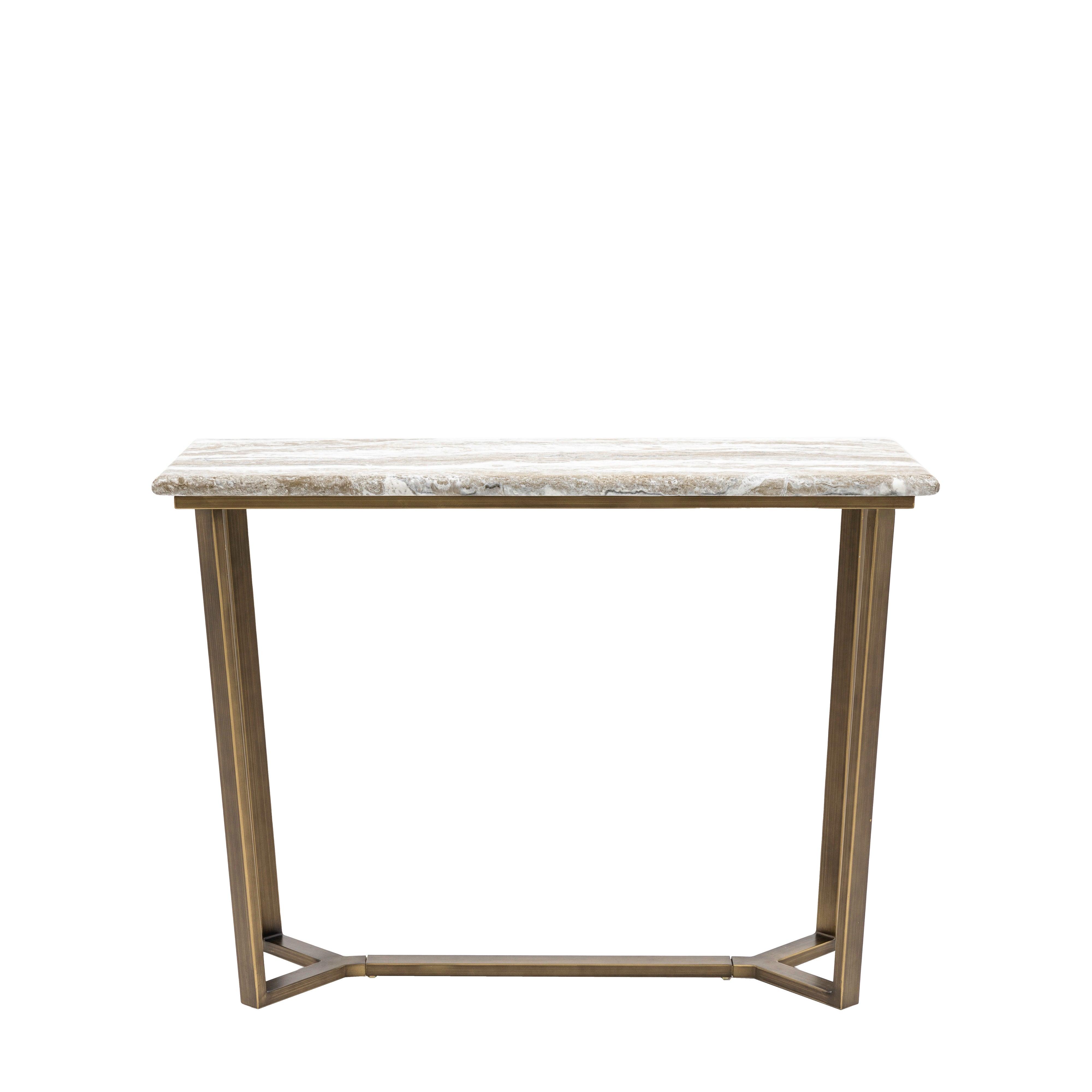 Ponte Console Table Faux Marble Top - Maison Rêves UK