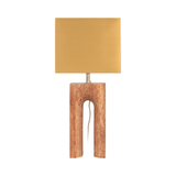 Reso One Travertine Table Lamp with Shade - Maison Rêves UK