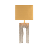 Reso One Travertine Table Lamp with Shade - Maison Rêves UK