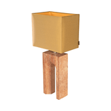 Reso One Travertine Table Lamp with Shade - Maison Rêves UK