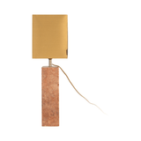 Reso One Travertine Table Lamp with Shade - Maison Rêves UK