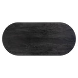 Revelin Mango Wood Oval Dining Table with Iron Legs by Richmond Interiors - Maison Rêves UK