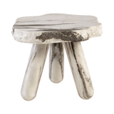 Rocky Panda White Marble Side Table - Maison Rêves UK