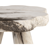 Rocky Panda White Marble Side Table - Maison Rêves UK