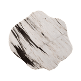 Rocky Panda White Marble Side Table - Maison Rêves UK