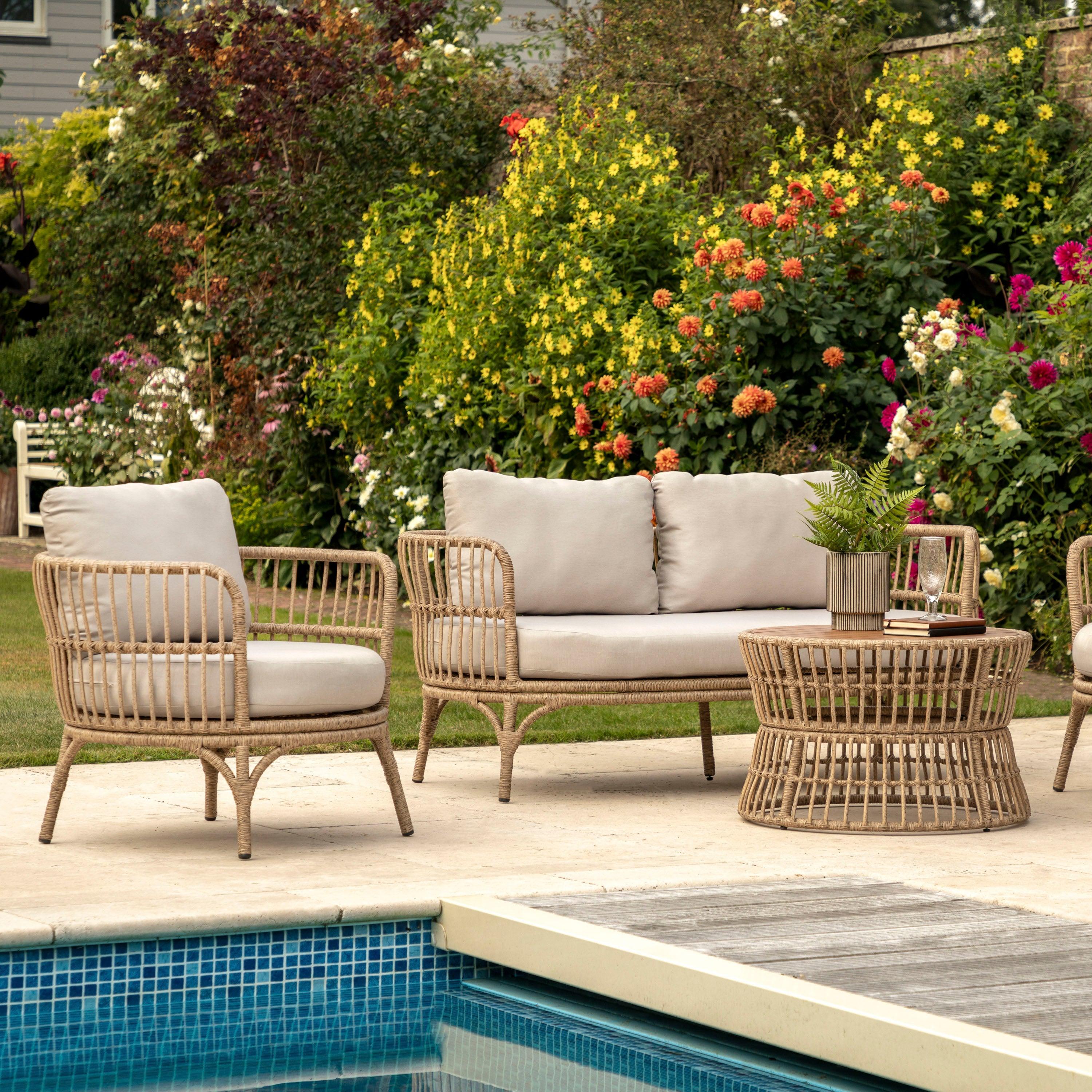 Sahara Rattan Lounge Set - Maison Rêves UK