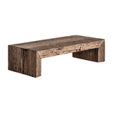 Samsun Recycled Pine Wood Rectangular Coffee Table - Large - Maison Rêves UK