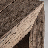 Samsun Recycled Pine Wood Rectangular Coffee Table - Large - Maison Rêves UK