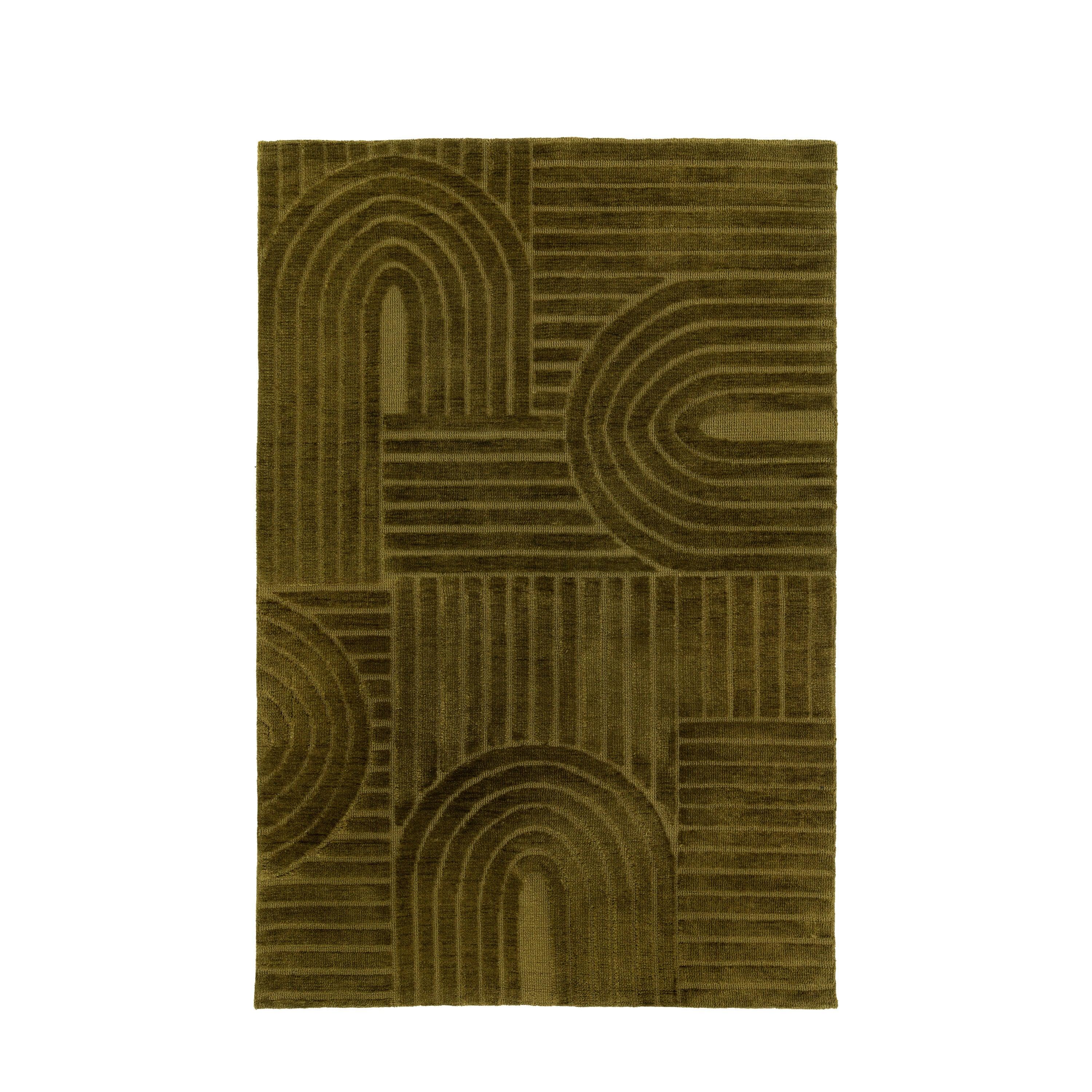 Sas Rug Deep Olive Large - Maison Rêves UK