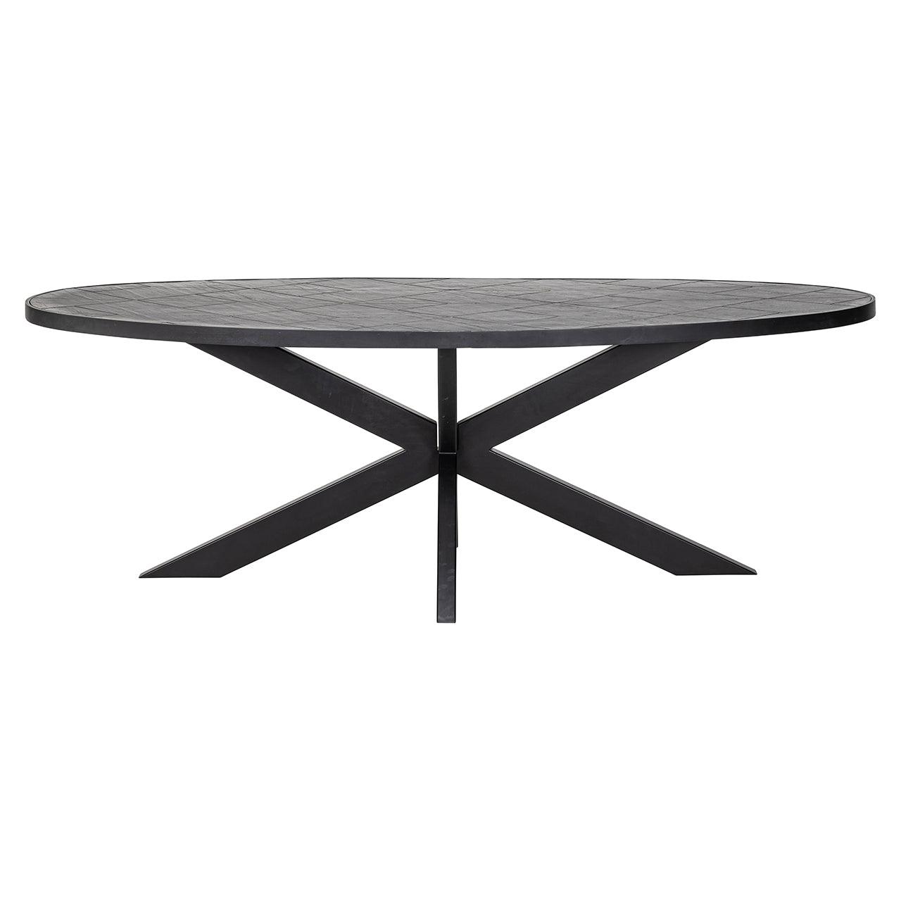 Scotch Stone Veneer Oval Dining Table by Richmond Interiors - Maison Rêves UK