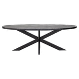 Scotch Stone Veneer Oval Dining Table by Richmond Interiors - Maison Rêves UK
