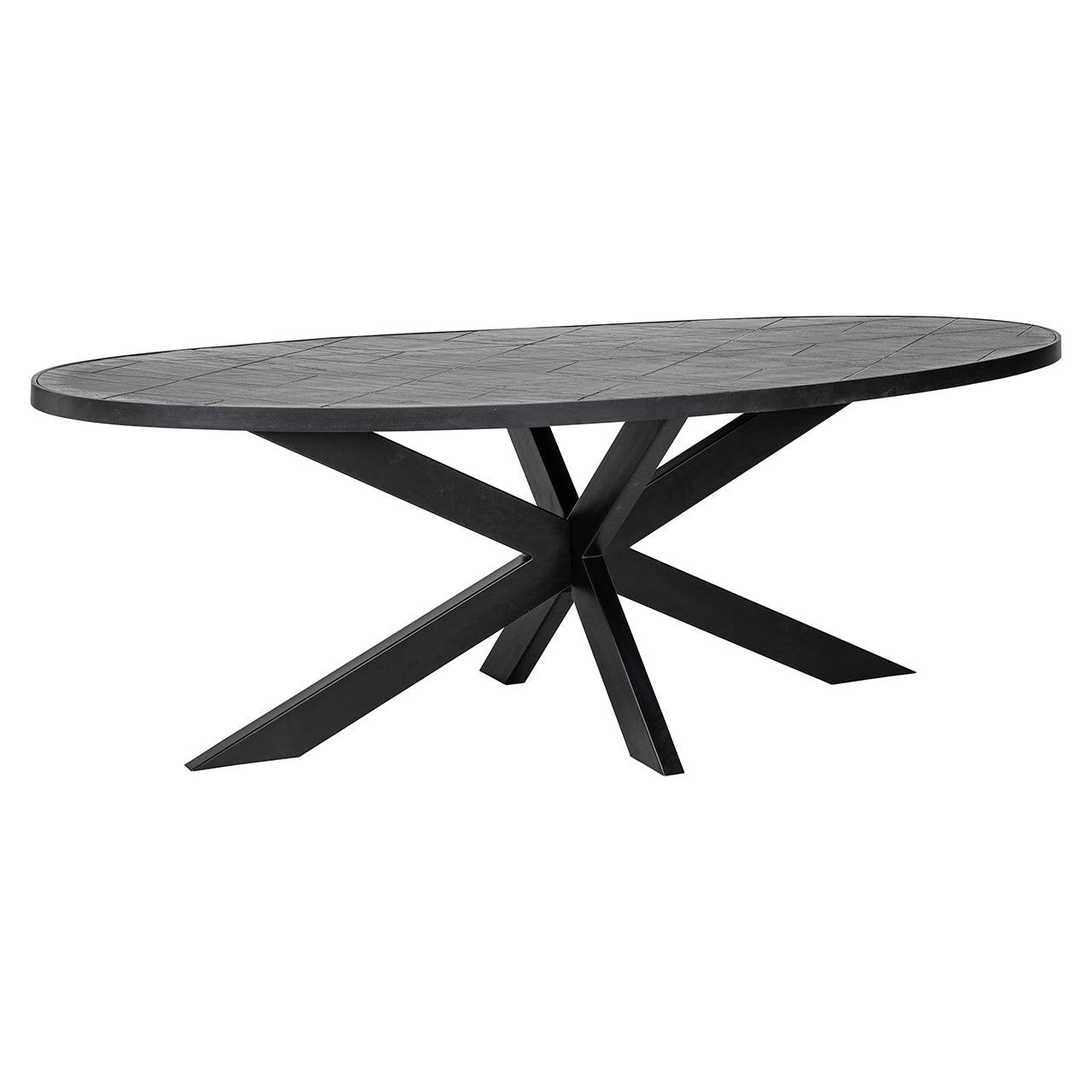 Scotch Stone Veneer Oval Dining Table by Richmond Interiors - Maison Rêves UK
