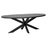 Scotch Stone Veneer Oval Dining Table by Richmond Interiors - Maison Rêves UK