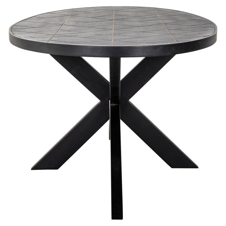 Scotch Stone Veneer Oval Dining Table by Richmond Interiors - Maison Rêves UK