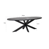 Scotch Stone Veneer Oval Dining Table by Richmond Interiors - Maison Rêves UK