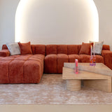 Set of Two Fictus Faux Travertine Coffee Tables by Richmond Interiors - Maison Rêves UK