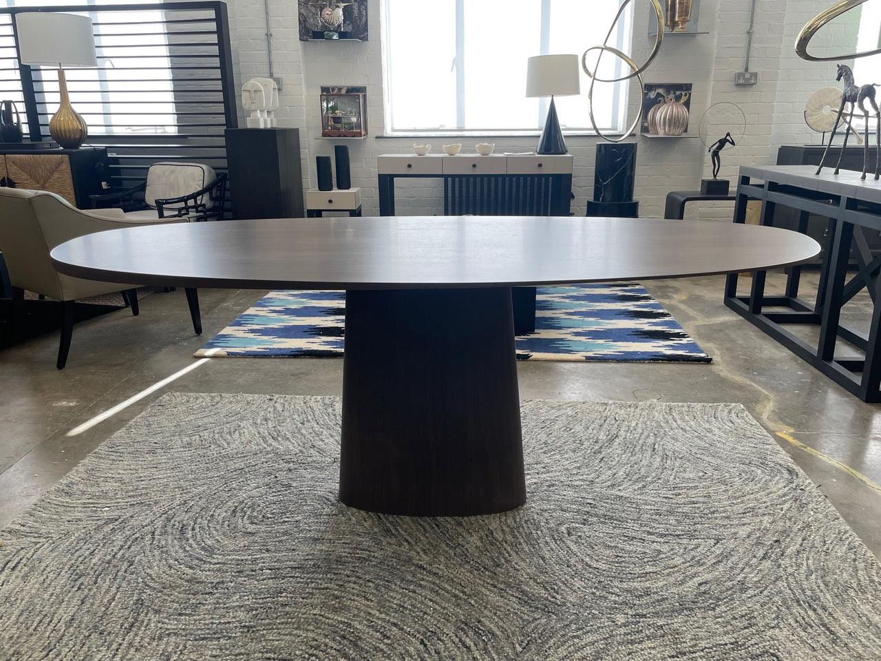 Strata Large Oval Walnut Dining Table by Eccotrading Design London - Interitower | UK