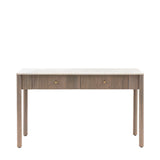 Terra 2 Drawer Mango Wood Console Marble Top - Maison Rêves UK