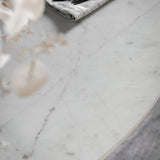 Terra Round Mango Wood Dining Table Marble Top - Maison Rêves UK