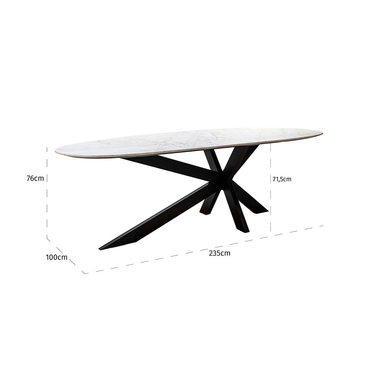 Trocadero Marble Top Dining Table by Richmond Interiors - Maison Rêves UK