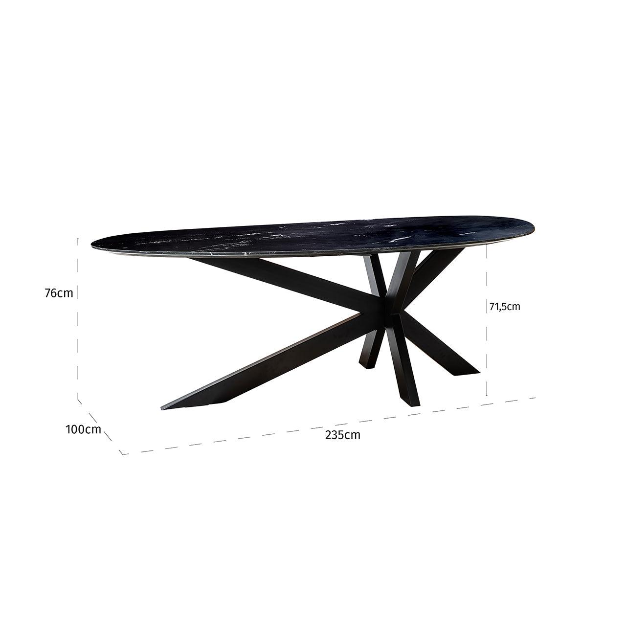 Trocadero Marble Top Dining Table by Richmond Interiors - Maison Rêves UK