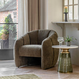 Vetta Tub Chair Moss Green Fabric - Maison Rêves UK