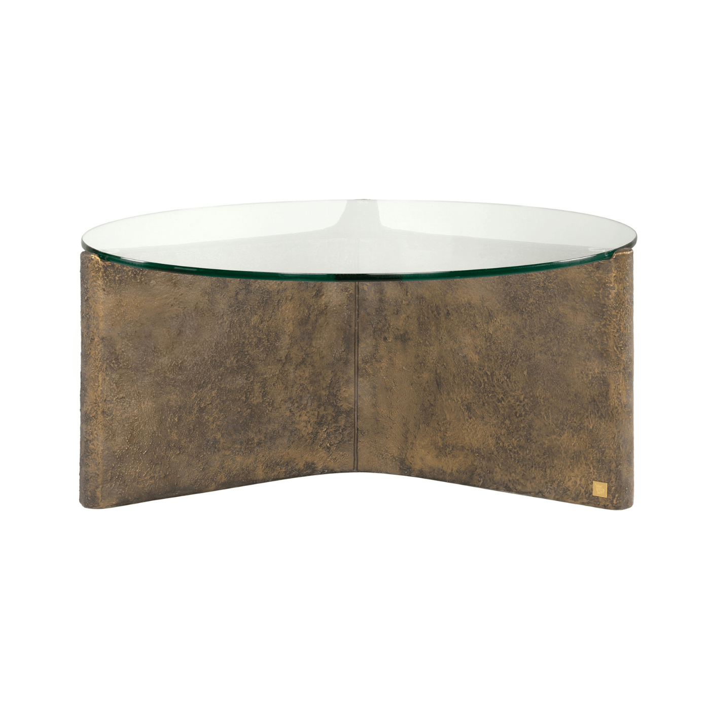 Yenn GRC Coffee Table with Tempered Glass Top - Maison Rêves UK