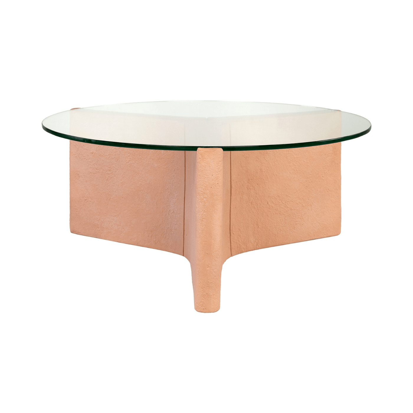 Yenn GRC Coffee Table with Tempered Glass Top - Maison Rêves UK