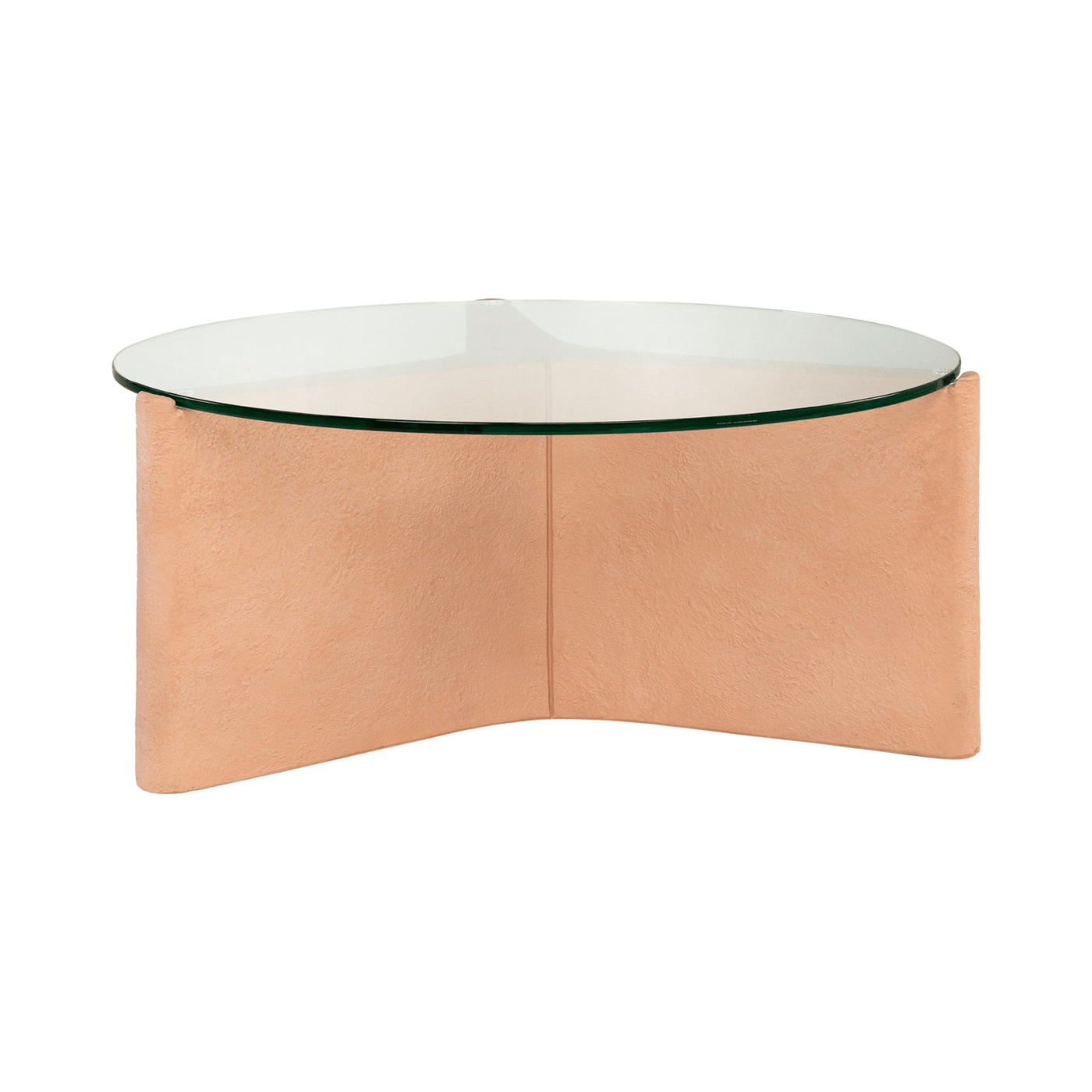 Yenn GRC Coffee Table with Tempered Glass Top - Maison Rêves UK