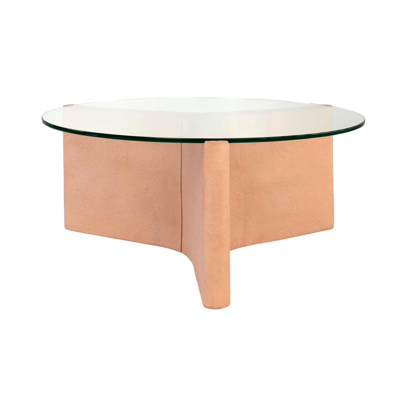 Yenn GRC Coffee Table with Tempered Glass Top - Maison Rêves UK