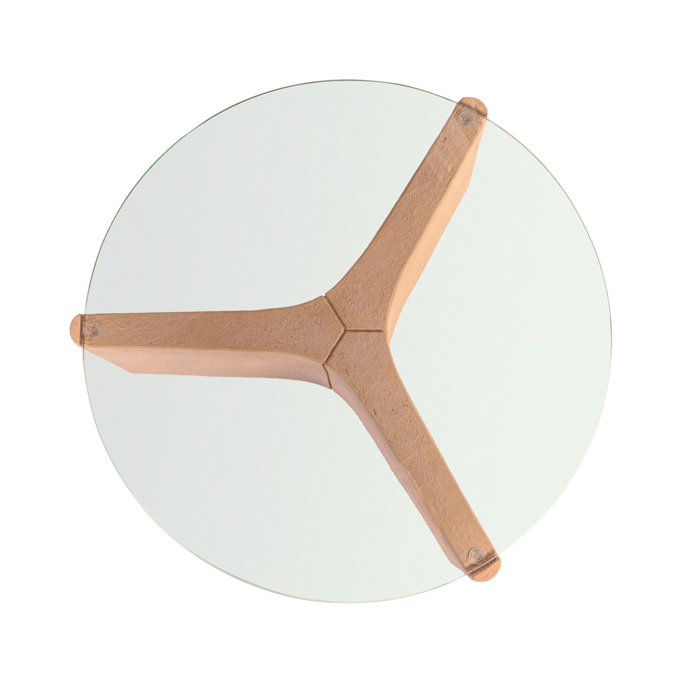 Yenn GRC Coffee Table with Tempered Glass Top - Maison Rêves UK