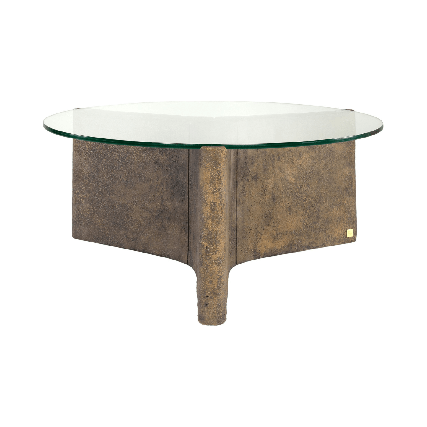 Yenn GRC Coffee Table with Tempered Glass Top - Maison Rêves UK