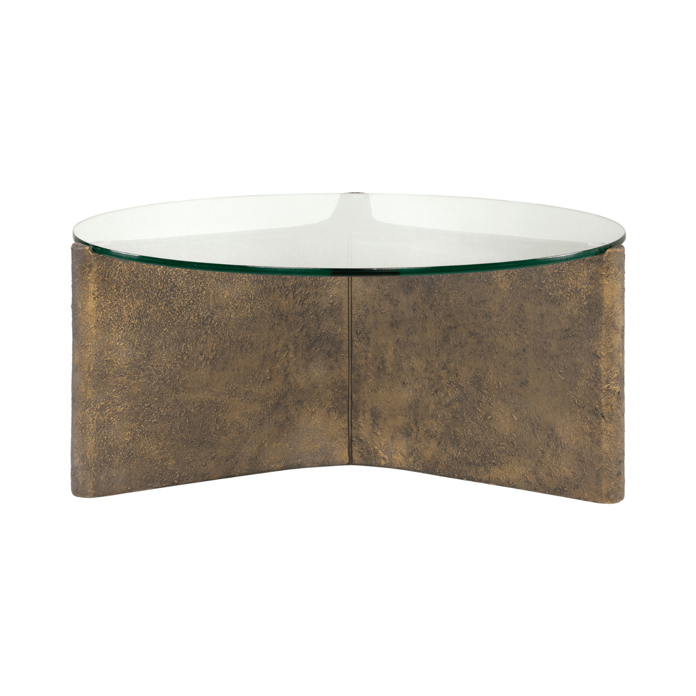 Yenn GRC Coffee Table with Tempered Glass Top - Maison Rêves UK