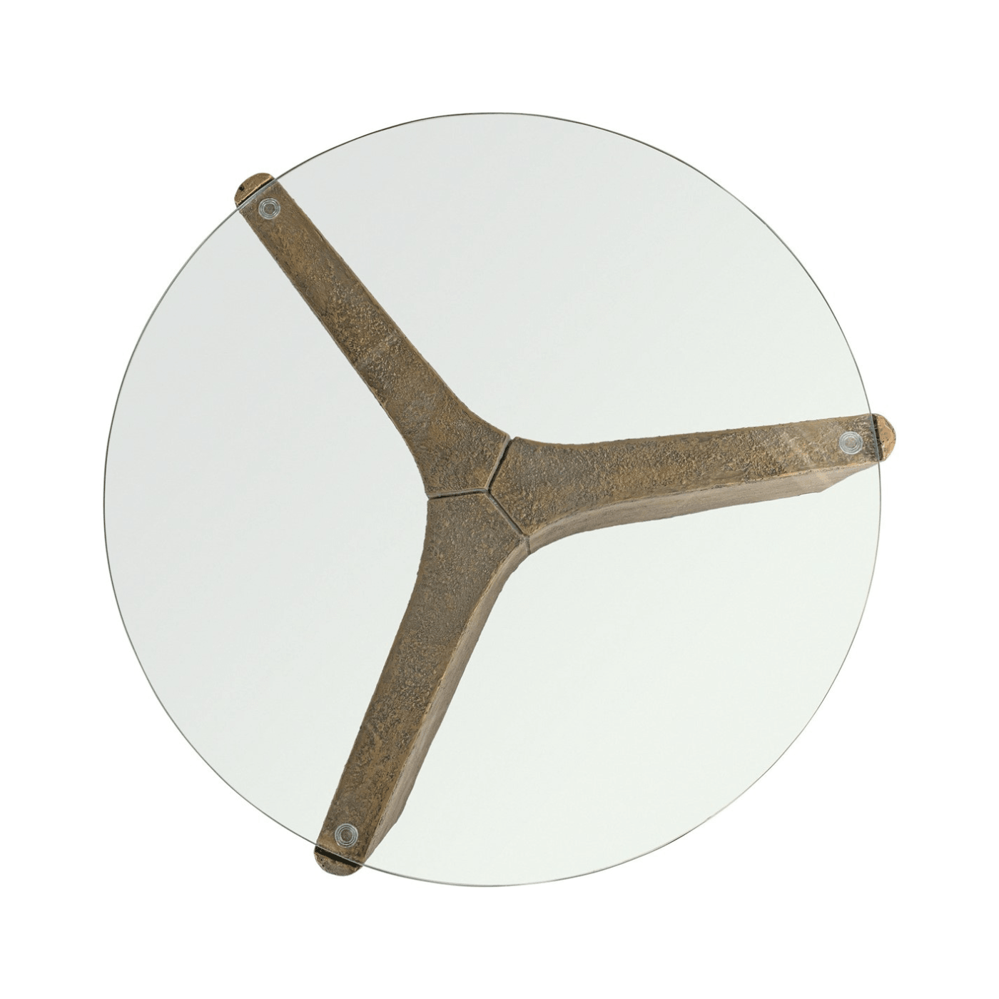 Yenn GRC Coffee Table with Tempered Glass Top - Maison Rêves UK