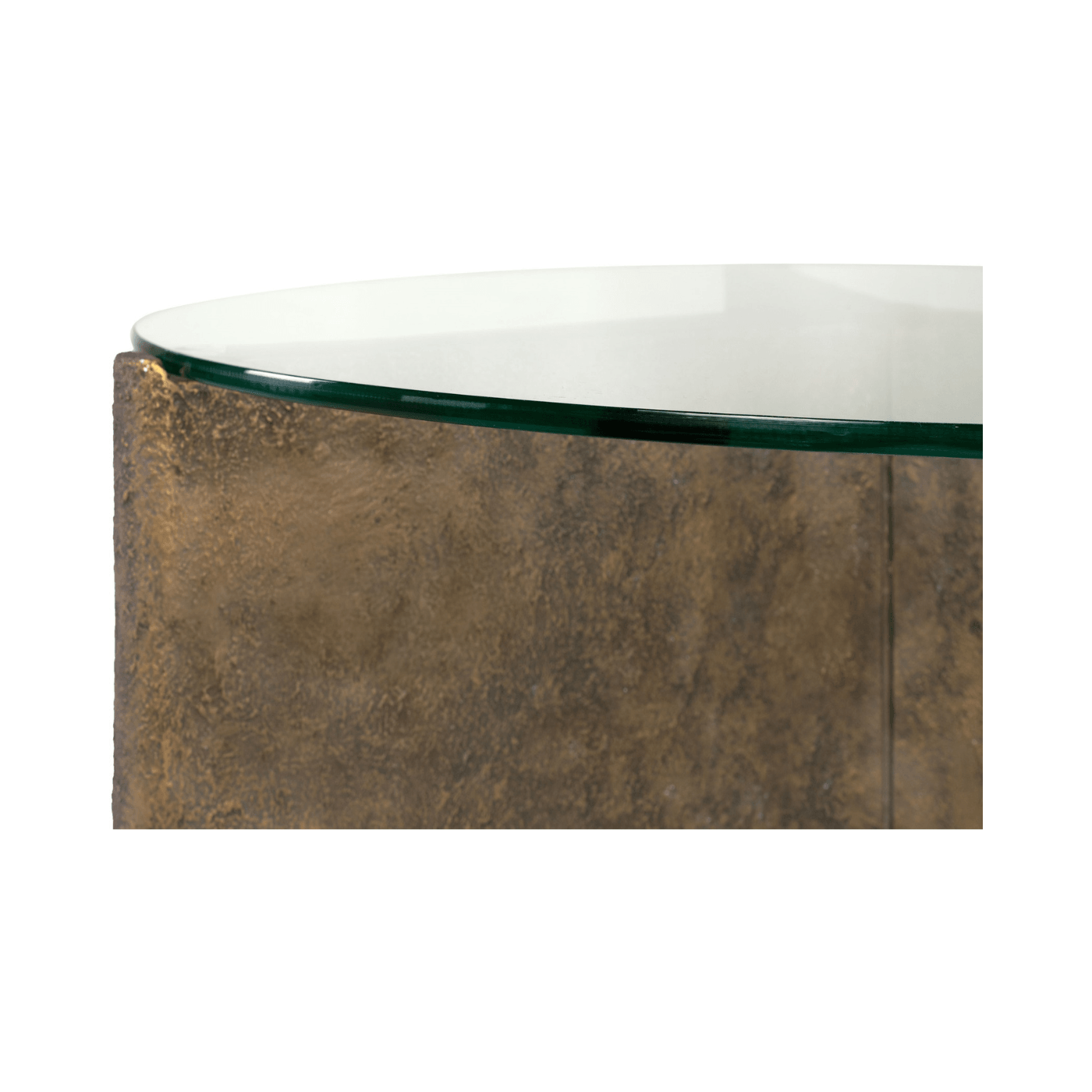 Yenn GRC Coffee Table with Tempered Glass Top - Maison Rêves UK