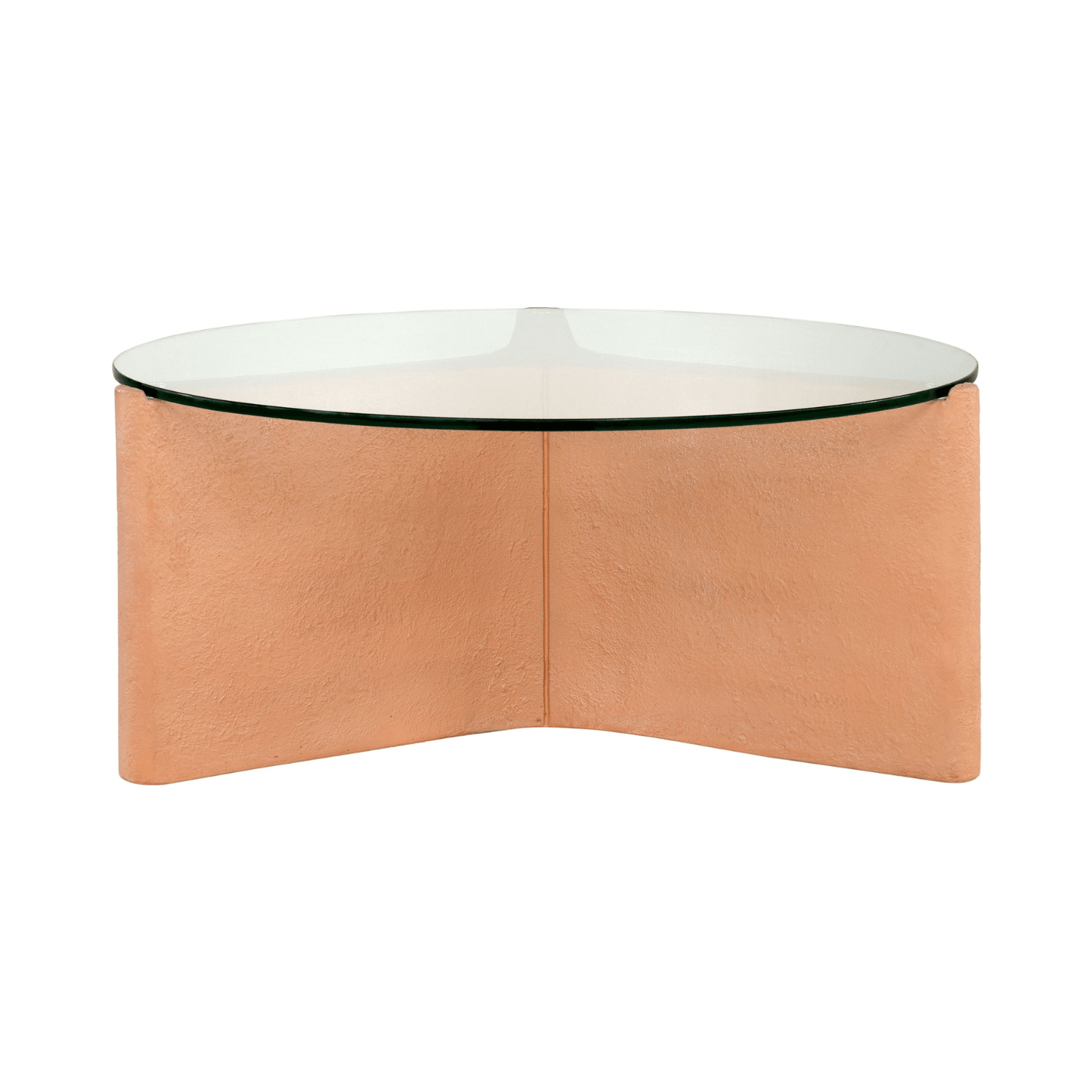 Yenn GRC Coffee Table with Tempered Glass Top - Maison Rêves UK