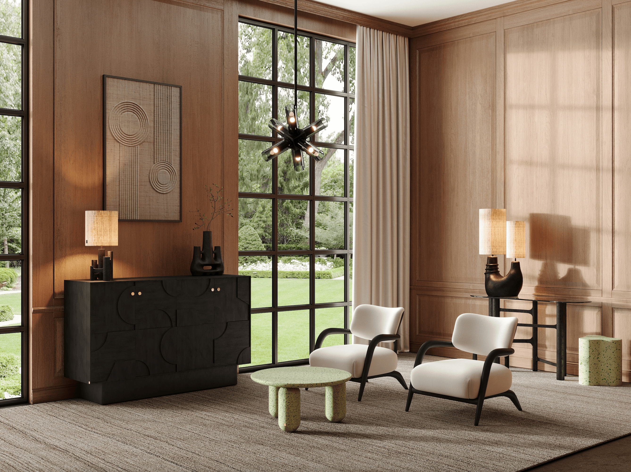 Zulgo Mindi Wood Sideboard - Maison Rêves UK