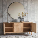 Astley 2 Door 3 Drawer Oak Sideboard - Maison Rêves UK