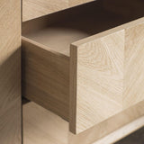 Astley 2 Door 3 Drawer Oak Sideboard - Maison Rêves UK