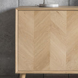 Astley 2 Door 3 Drawer Oak Sideboard - Maison Rêves UK