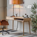 Astley Oak 1 Drawer Desk - Maison Rêves UK