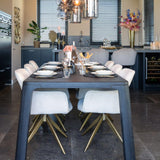 Baccarat Rectangular Dark Coffee Finish Dining Table by Richmond Interiors - Maison Rêves UK